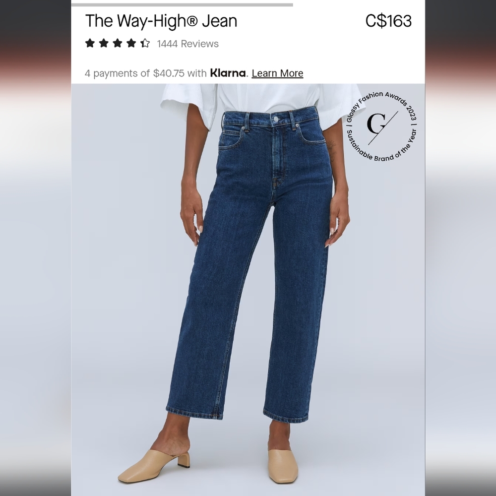 Way high straight leg "vintage indigo"